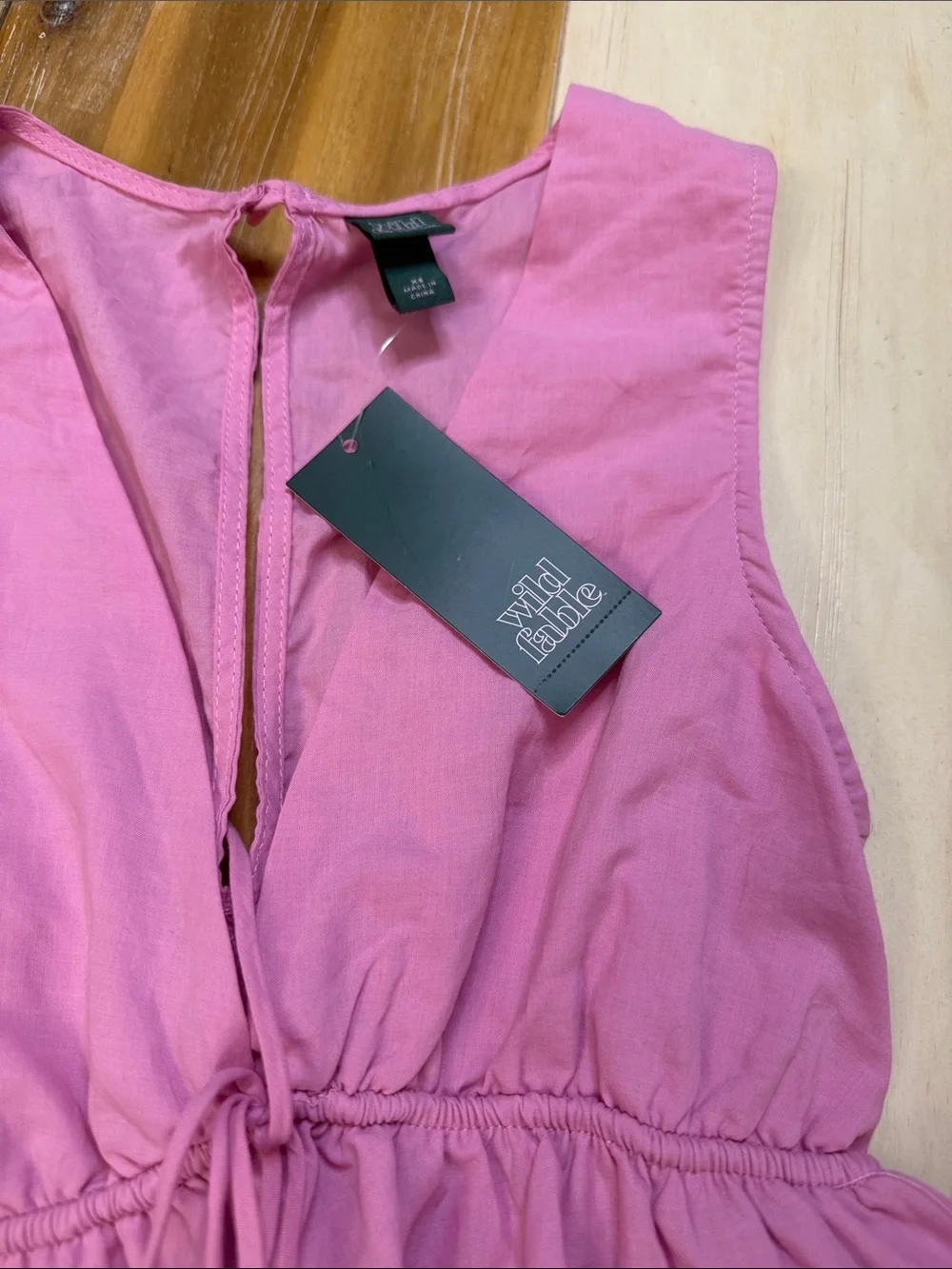 wild fable Light Pink Ruffle Tiered Mini Dress - Picture 6 of 6